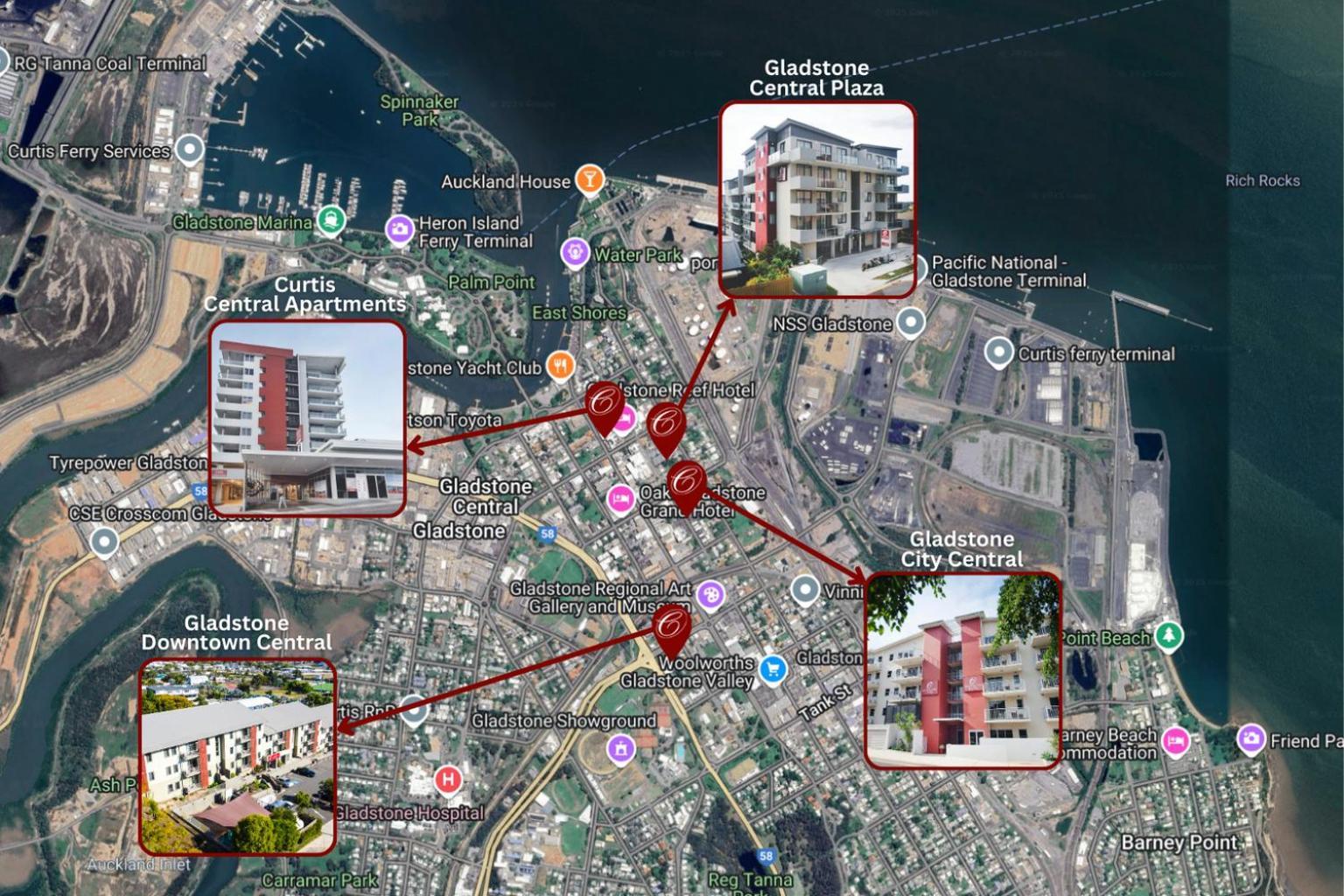 Gladstone Downtown Central Apartment Hotel Official Esterno foto